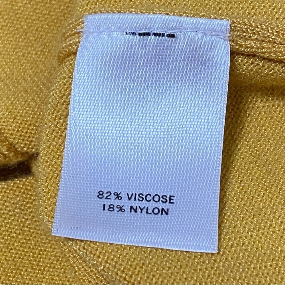 Halogen Yellow Button Front Cardigan Sweater Peti… - image 6